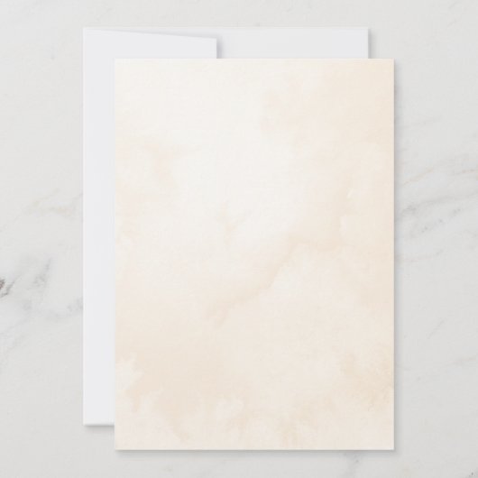 Ein kleiner Hase ist unterwegs! Clouds Babydusche Einladung (Rückseite)