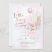 ein kleiner Hase ist unterwegs Einladung (Vorderseite)