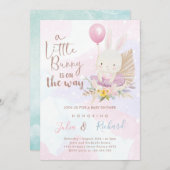 ein kleiner Hase ist unterwegs Einladung (Vorne/Hinten)