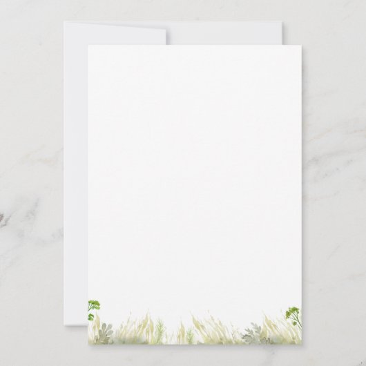 Ein kleiner Hase ist unterwegs und lädt ein Einladung (Rückseite)