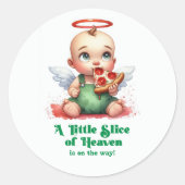 Ein kleiner Hauch von Himmlischer Dusche Runder Aufkleber (Vorderseite)