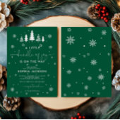 Ein kleiner Haufen Minimalistischen Weihnachtsjung Einladung