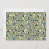 Ein kleiner Haufen | Niedliche Bärendusche Einladung (Rückseite)