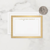 Ein kleiner Hinweis Musiknote mit gehobenem Treble Mitteilungskarte (Vorderseite/Rückseite Beispiel)