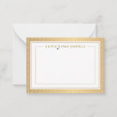 Ein kleiner Hinweis Musiknote mit gehobenem Treble Mitteilungskarte (Vorderseite)