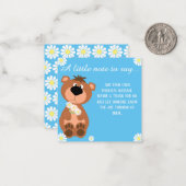 Ein kleiner Hinweis, um zu sagen, denken Sie an Si Mitteilungskarte (Vorderseite/Rückseite Beispiel)