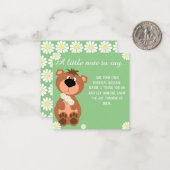 Ein kleiner Hinweis, um zu sagen, denken Sie an Si Mitteilungskarte (Vorderseite/Rückseite Beispiel)