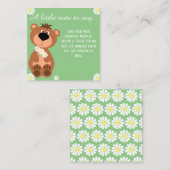 Ein kleiner Hinweis, um zu sagen, denken Sie an Si Mitteilungskarte (Vorne/Hinten)