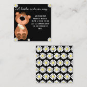 Ein kleiner Hinweis, um zu sagen, denken Sie an Si Mitteilungskarte (Vorne/Hinten)