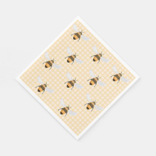 Ein kleiner Honey Napkin Serviette (Ecke)
