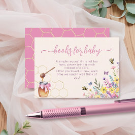 Ein kleiner Honig auf dem Weg rosa Bienenbücher fü Begleitkarte