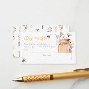 Ein kleiner Honig auf dem Weg zur Wasserfarbendusc Begleitkarte