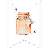 Ein kleiner Honig auf dem Weg zur Wasserfarbendusc Wimpelkette (Dritte Fahne)