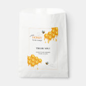 Ein kleiner Honig ist auf dem Weg Honeycomb Babydu Geschenktütchen (Vorderseite)