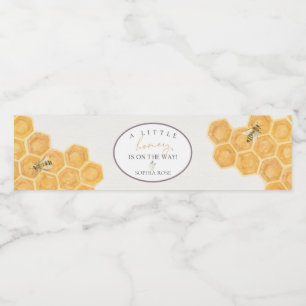 ein kleiner Honig ist auf dem Weg, Honigbienen Dus Wasserflaschenetikett