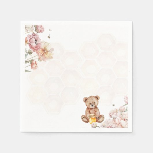 Ein kleiner Honig ist auf dem Weg Napkins Serviette (Vorderseite)