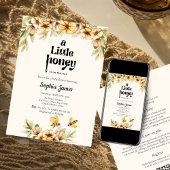 Ein kleiner Honig ist auf dem Weg zum Baby-Dusche Einladung
