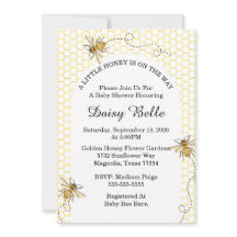 Ein kleiner Honig ist auf dem Weg zur Babydusche