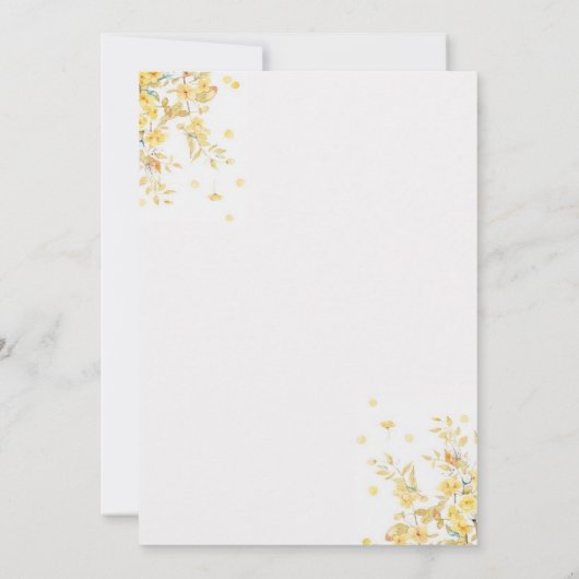 Ein kleiner Honig ist auf dem Weg zur Babydusche Einladung (Rückseite)