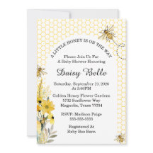 Ein kleiner Honig ist auf dem Weg zur Babydusche