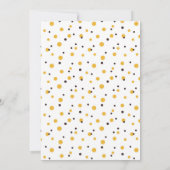 Ein kleiner Honig ist auf dem Weg zur Bee Baby Dus Einladung (Rückseite)