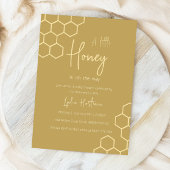 Ein kleiner Honig ist auf dem Weg zur Minimal-Baby Einladung