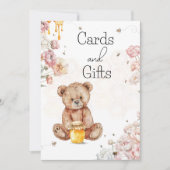 Ein kleiner Honig ist auf den Wegkarten und Gesche (Vorderseite)