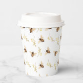 Ein kleiner Honig ist auf der Way Baby Dusche Pappbecher (Links)