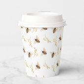 Ein kleiner Honig ist auf der Way Baby Dusche Pappbecher (Rückseite)