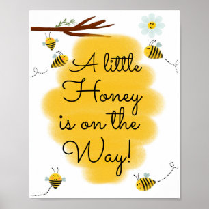 Ein kleiner Honig ist unterwegs BienenBaby-Dusch Poster