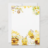 Ein kleiner Honig ist unterwegs Einladung (Rückseite)