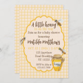 Ein kleiner Honig ist unterwegs Einladung (Vorne/Hinten)