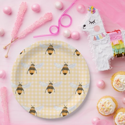 Ein kleiner Honig Pappteller (Party)