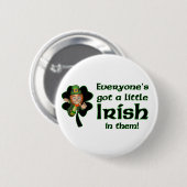 Ein kleiner irischer Knopf Button (Vorne & Hinten)