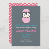 Ein kleiner ist dabei, Babydusche zu schlüpfen Einladung (Vorne/Hinten)