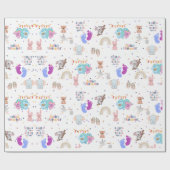 Ein kleiner ist unterwegs, Babydusche wackelt Geschenkpapier (Flach)