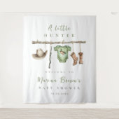 Ein kleiner Jäger befindet sich auf dem Weg zurück Wandteppich (Vorderseite)