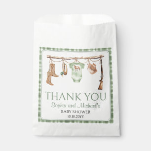 Ein kleiner Jäger ist auf dem Weg  Baby Shower Geschenktütchen
