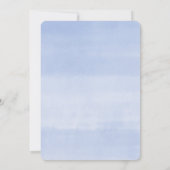 Ein kleiner Junge blüht Dusche von Mail blauer Blu Einladung (Rückseite)