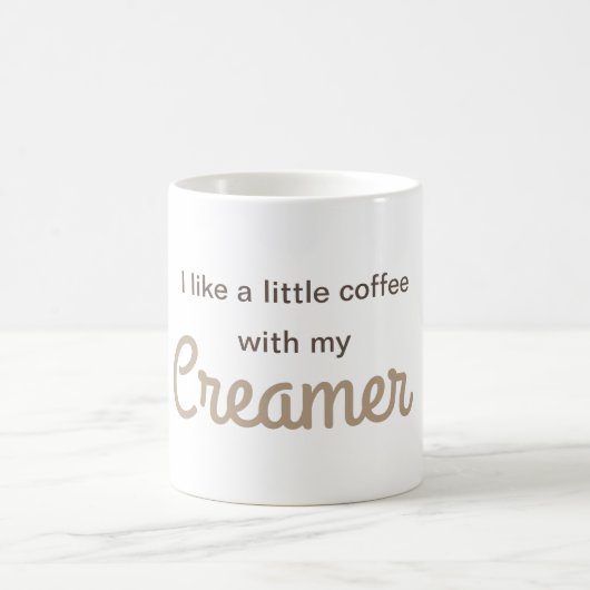 Ein kleiner Kaffee mit meiner Creme Kaffeetasse (Mittel)