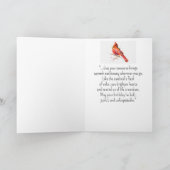 Ein kleiner Kardinal Persönlichkeit Geburtstag Spa Karte (Innenseite)