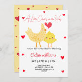 Ein kleiner Kick ist auf dem Weg Babydusche Einladung (Vorne/Hinten)