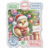 Ein kleiner Kick ist bereit für Weihnachten Aufkleber (Vorderseite)