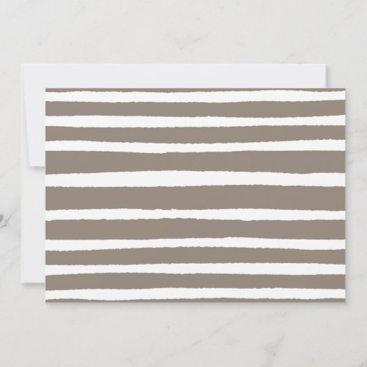 Ein kleiner kleiner Hase ist unterwegs mit einer B Einladung (Rückseite)