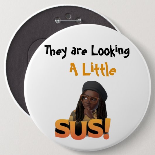 Ein kleiner Knopf Button (Vorne & Hinten)