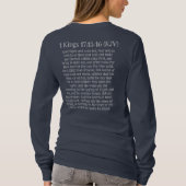 Ein kleiner Kuchen erste tithing Scripture Navy Bl T-Shirt (Rückseite)