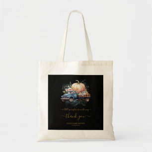 Ein kleiner Kürbis-Aquarell-LKW-Baby-Shower Tragetasche