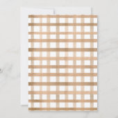 Ein kleiner Kürbis auf ihrem Weg, Herbstwaschanlag Einladung (Rückseite)