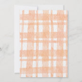 Ein kleiner Kürbis befindet sich auf dem Weg zur M Einladung (Rückseite)