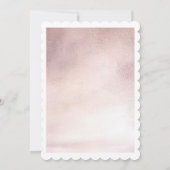 Ein kleiner Kürbis blüht die rosa Babydusche Einladung (Rückseite)